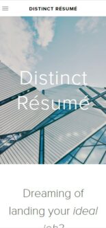 Distinct Resume